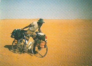 Frank in Sahara desert Africa